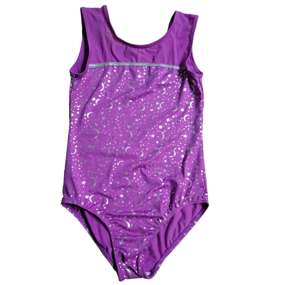Cat & Jack Girls One Piece Celestial Pull-On Magenta Leotard Size XL (14/16)